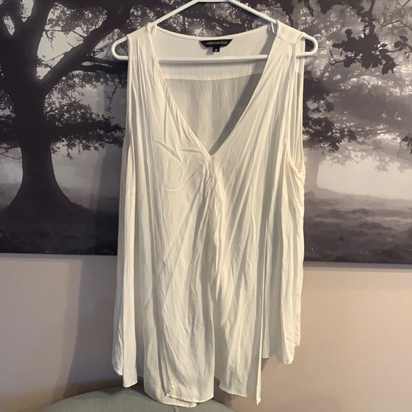 Addition Elle Tops - Flowy white tank top